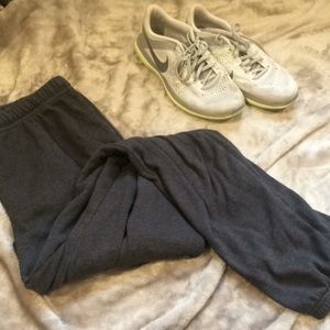 Grey sweatpants